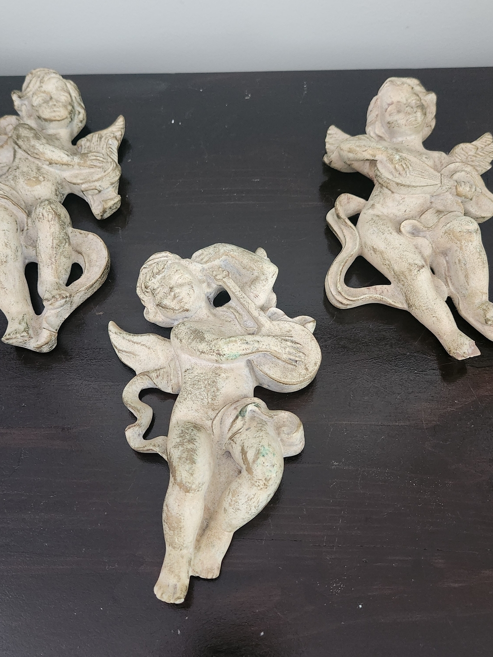 Unbranded White Cherub Wall Décor Set - Classic Musical Angels